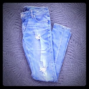 a.n.a. distressed boyfriend jeans